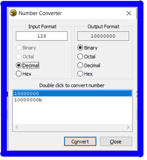 UltraEdit's number converter